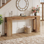 Tribesigns 70.9-Inch Long Console Table, Farmhouse Wooden Entryway Sofa Table Behind Couch, Narrow Entry Console for Living Room, Hallway, Entrance, Foyer