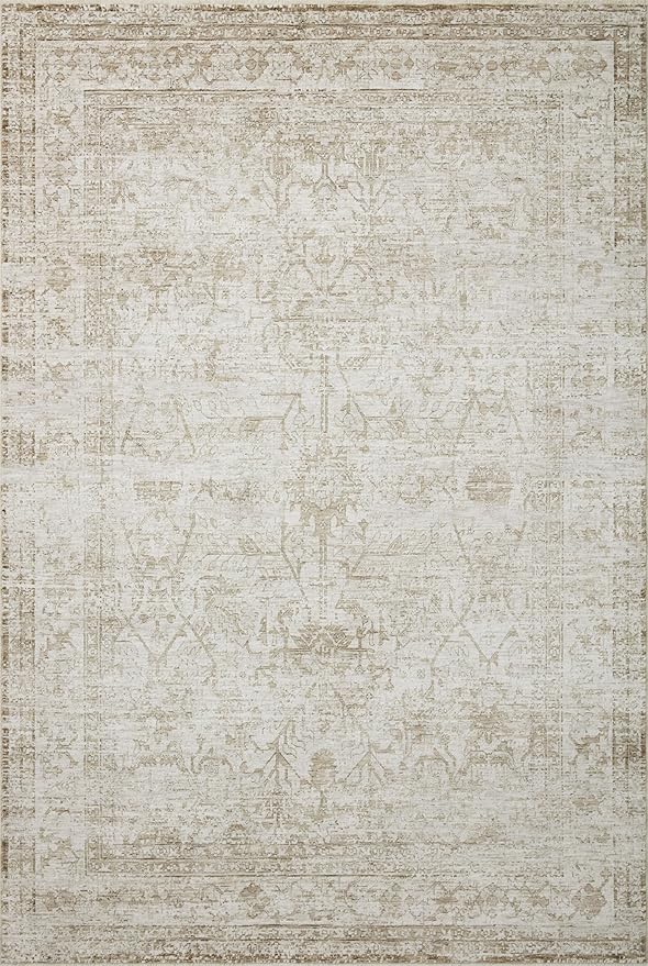 Loloi Amber Lewis Honora Collection HON-01 Ivory/Natural 2'-7" x 8'-0" Runner Rug