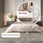 nuLOOM 2' x 10' Cozy Plush SuperiorWash Area Rug, Machine Washable, Non-Slip, Soft Fluffy Shag Carpet for Living Room Bedroom Kids Room Nursery Home Decor, Loni Beige