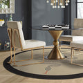 RUGGABLE x Jonathan Adler Machine Washable Modern Area Rug – Venom Neutral 8 ft Round, Stain-Resistant, Non-Slip – Large Rugs for Living Room, Bedroom, Hallway, Entryway & Office–with Standard Pad