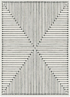 RUGGABLE x Jonathan Adler Machine Washable Modern Area Rug – Inkdrop Black & Ivory 10x14, Stain-Resistant, Non-Slip – Large Rugs for Living Room, Bedroom, Hallway, Entryway & Office–with Standard Pad