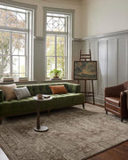 Loloi Magnolia Home by Joanna Gaines Mona Collection MOA-01 Cocoa/Stone 5' x 7'-8" Area Rug