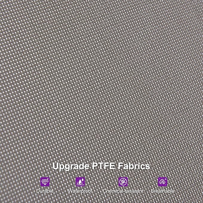 PURPLE LEAF Patio Lounge Chair with Canopy Shade Outdoor Chaise Lounge Chair Set of 2 for Lawn Poolside Backyard Sunbathing Tanning Chairs with Arm Brown