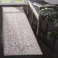 SAFAVIEH Reflection Collection Runner Rug - 2'3" x 12', Dark Grey & Cream, Non-Shedding & Easy Cleaning, Ideal for Living Room, Bedroom (RFT665B)
