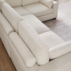 VANOMi Large Modular Sectional Sofa, Oversized Couch with Ottoman, Cloud Couch Deep Seat Sofa with Thick Cushion, Convertible Sectional Couches for Living Room Office Apartment