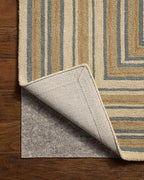 Loloi Chris Loves Julia Alfie Collection ALF-05 Natural/Multi 9'-3" x 13' Area Rug Wool Neutral Living Bedroom Dining Carpet