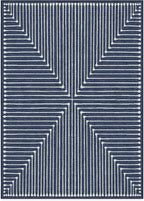 RUGGABLE x Jonathan Adler Machine Washable Modern Area Rug – Inkdrop Lapis Blue 10x14, Stain-Resistant, Non-Slip – Large Rugs for Living Room, Bedroom, Hallway, Entryway & Office–with Cushioned Pad