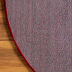 Unique Loom Solid Shag Collection Area Rug (8' Round, Cherry Red)