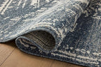 Loloi Magnolia Home by Joanna Gaines Gigi Collection GIG-03 Denim/Ivory 4'-0" x 6'-0" Accent Rug