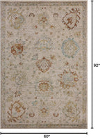 Loloi Magnolia Home by Joanna Gaines Mona Collection MOA-02 Oatmeal/Multi 5' x 7'-8" Area Rug