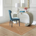 RUGGABLE x Jonathan Adler Machine Washable Modern Area Rug – Inkdrop Copper 4x6, Stain-Resistant, Non-Slip – Medium Rugs for Living Room, Bedroom, Hallway, Entryway & Office–with Standard Pad