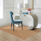 RUGGABLE x Jonathan Adler Machine Washable Modern Area Rug – Inkdrop Copper 4x6, Stain-Resistant, Non-Slip – Medium Rugs for Living Room, Bedroom, Hallway, Entryway & Office–with Standard Pad
