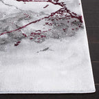 SAFAVIEH Craft Collection Runner Rug - 2'3" x 16', Grey & Wine, Modern Abstract Design, Non-Shedding & Easy Care, Ideal for High Traffic Areas in Living Room, Bedroom (CFT877S)