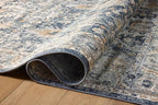 Loloi Teagan Collection TEA-03 Denim/Pebble 2'-8" x 10'-6" Runner Rug, Large, Soft Neutral Rug, High-Traffic for Living Room, Bedroom, Home Office, Dining Area