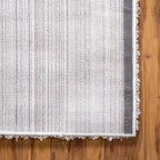 Unique Loom Solid Shag Collection Area Rug (4' 1" x 6' 1" Rectangle, Snow White)