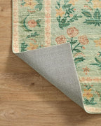 Loloi Rifle Paper Co. Eden Collection EDE-01 Mughal Rose Moss 2'-3" x 3'-9" Accent Rug feat. CloudPile™