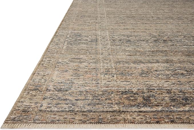 Loloi Amber Lewis Molly Collection MOL-04 Navy/Blush 3'-0" x 5'-0" Low Pile Accent Rug