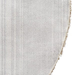 Unique Loom Solid Shag Collection Area Rug (5' 1" x 8' Oval, Pure Ivory)