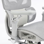 MOJAY High-Back Ergonomic Mesh Office Chair, Modern Executive Desk Chair with 6D Armrests Computer Task Chair (Grey Mesh 3-Zone Lumbar Support)