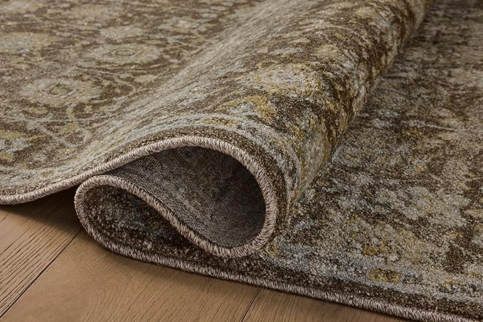 Loloi Magnolia Home by Joanna Gaines Mona Collection MOA-03 BARK/Natural 5' x 7'-8" Area Rug
