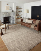 Loloi Darby Collection DAR-07 Pebble/Sand 2'-7" x 12'-0" Runner Rug