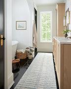 Loloi Chris Loves Julia Chris Collection CHR-01 Ivory/Denim 7'-9'' x 9'-9'', .50" Pile Height, Area Rug