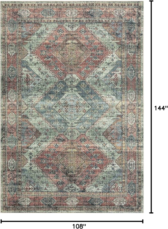Loloi Skye Collection SKY-06 Apricot/Mist 9'-0" x 12'-0" Area Rug