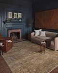 Loloi Magnolia Home by Joanna Gaines Junie Collection JUE-03 Spice/Multi 9'-6" x 9'-6", .38" Pile Height, Round Area Rug