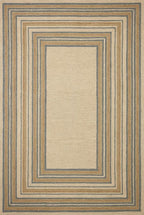 Loloi Chris Loves Julia Alfie Collection ALF-05 Natural/Multi 8'-6" x 11'-6" Area Rug Wool Neutral Living Bedroom Dining Carpet