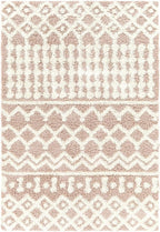 Livabliss Hapsburg Moroccan Shag Area Rug,5'3" x 7'3",Dusty Pink