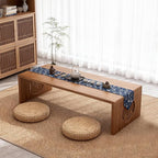 Japanese Folding Coffee Table, Low Coffee Table for Sitting on The Floor, Japanese Floor Table No Assembly Small Coffee Tables for Living Room Tatami Tea Room Dining Bedroom 31.5 Inch