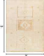 Livabliss x Becki Owens Solana Medallion Area Rug , 6'7" x 9', Peach
