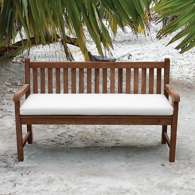 Tommy Bahama Bench Cushion, 44" X 16" X 2.5", Bamboo Bay Bone