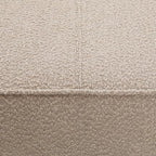 Christopher Knight Home Hillman Boucle Fabric Ottoman with Wood Frame,Rectangular Footrest Bench,Non Storage Ottoman Bench for Living Room Bedroom Entryway Home Decor,Light Brown