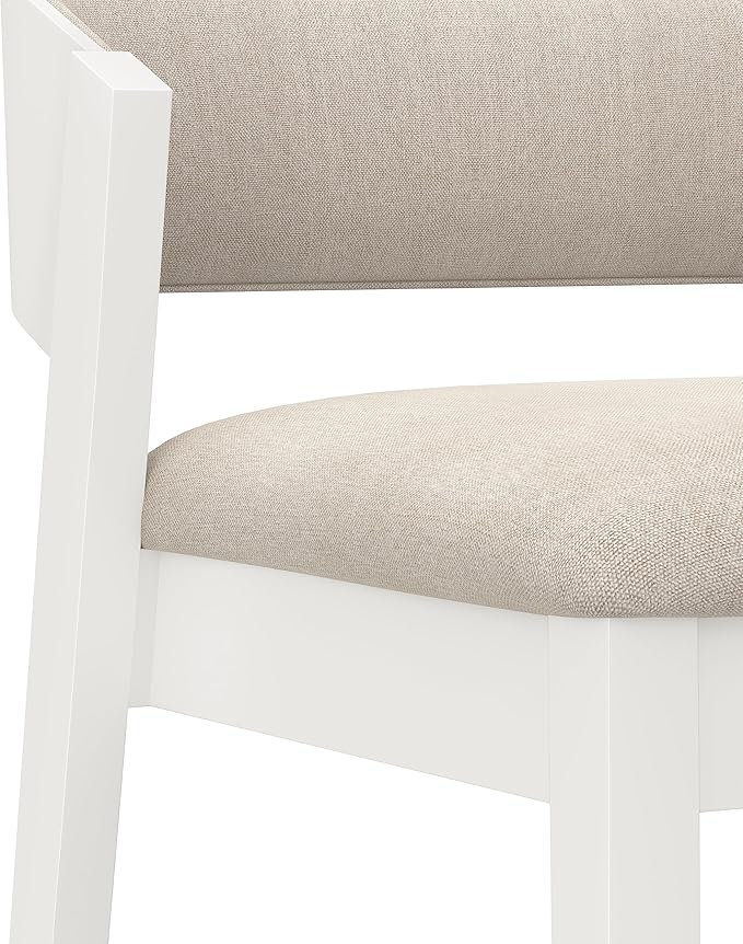 Hillsdale Dresden Wood Counter Height Stool, White