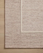 Loloi Chris Loves Julia Briggs Collection, Blush & Ivory, 2'-0" x 5'-0" Accent Rug – Minimal Gritted Design Area Rugs for Living Room Bedroom Entryway & Hallway No Shed High Traffic Home Decor Rug