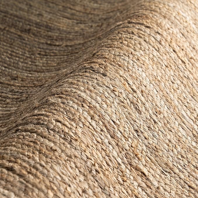 nuLOOM 2x8 Rigo Jute Hand Woven Area Rug, Natural, Solid Farmhouse Design, Natural Fiber, For Bedroom, Living Room, Dining Room, Hallway, Office, Kitchen, Entryway