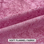 FUTEI Hot Pink Flannel Throw Pillow Covers 20x20 Inch Set of 2,Soft Dimensional Textured Cushion Cases,Modern Home Decor for Couch Living Room