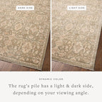 Loloi Chris Loves Julia Palma Collection PLM-03 Lagoon/Natural 3'-6" x 5'-6" Accent Rug Vintage Style Boho Living Room Bedroom Carpet