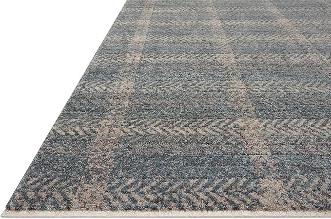 Loloi Angela Rose Ember Collection EMB-03 Blue/Beige 2'-7" x 7'-6" Runner Rug