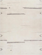 Livabliss x Becki Owens Rivi Moroccan Area Rug , 7'10" x 10', Cream/Charcoal