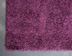 Unique Loom Solid Shag Collection Area Rug (6' 1" x 9' Rectangle, Eggplant Purple)