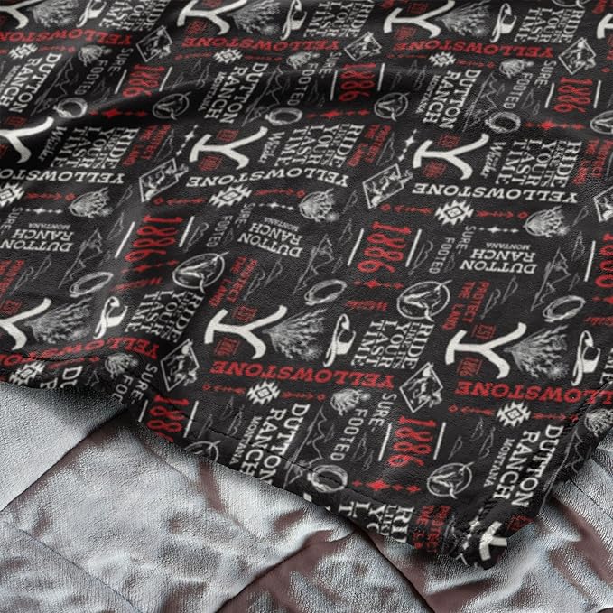 Northwest Yellowstone Silk Touch Throw Blanket, 50" x 60", Holiday Ride