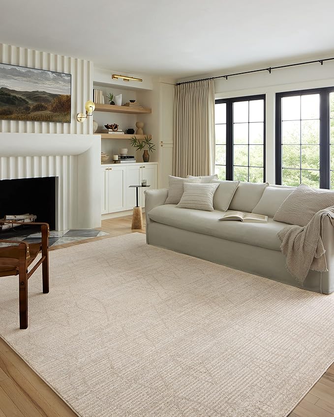 Loloi Kamala Collection KAM-03 Natural/Mist 2'-7" x 10'-0" Runner Rug