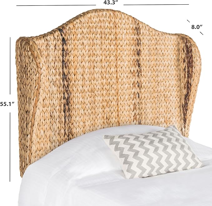 SAFAVIEH Home Collection Nadine Natural Winged Headboard, Full