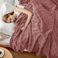 Bedsure GentleSoft King Size Blanket for Bed - Super Soft Cozy Blankets for Women Men Girls, Large Fuzzy Fleece Throw for Bedroom Decor, Dusty Pink,108x90 Inches