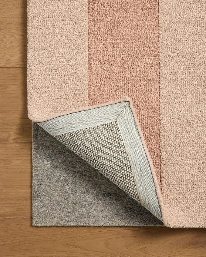 Loloi Leanne Ford Craven Collection CVN-01 Blush/Rose 2'-6" x 7'-6" Runner Rug Geometrical, Patterned, Neutral, Hallway, Kitchen, Mudroom, and Bathroom