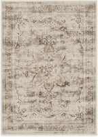 RUGGABLE Washable Vintage Area Rug – Sarrah Hazel 10x14, Stain-Resistant, Non-Slip – Large Machine Washable Rugs for Living Room, Bedroom, Hallway, Entryway & Office–with Cushioned Pad