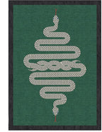 RUGGABLE x Jonathan Adler Washable Modern Area Rug – Venom Emerald 5x7, Stain-Resistant, Non-Slip – Medium Machine Washable Rugs for Living Room, Bedroom, Hallway, Entryway & Office–with Standard Pad