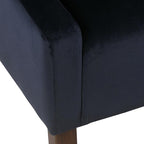 Homepop Home Decor | Upholstered Classic Swoop Arm Accent Chair | Accent Chairs for Living Room & Bedroom | Decorative Home Furniture, Navy